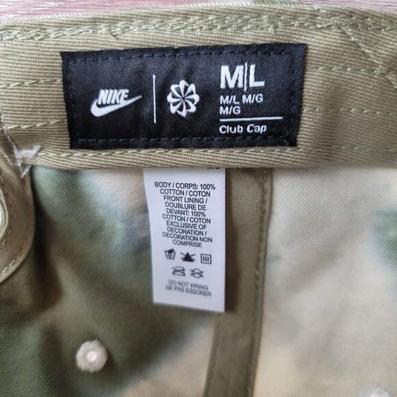 NEW Nike Club Unstructured Tie Dye Hat Unisex Size M/L Cap Adjustable FN4198-325 - Picture 6 of 9